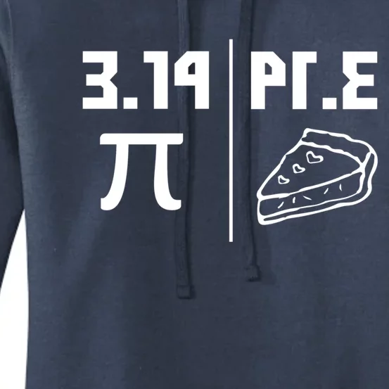 National Pi Day Cute Gift Math Teacher Pie Equals Pie Gift Women's Pullover Hoodie