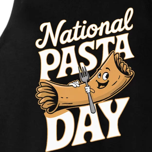 National Pasta Day Lovers Ladies Tri-Blend Wicking Tank