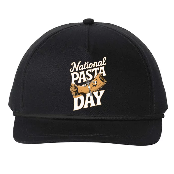 National Pasta Day Lovers Snapback Five-Panel Rope Hat