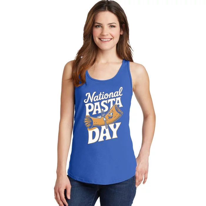 National Pasta Day Lovers Ladies Essential Tank