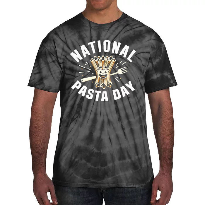 National Pasta Day Lovers Design For Foodies Funny Pasta Tie-Dye T-Shirt