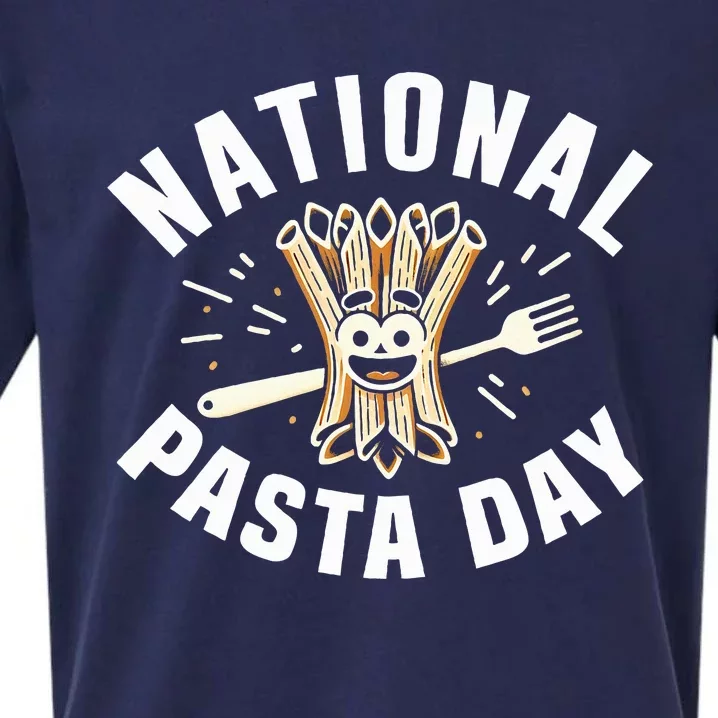 National Pasta Day Lovers Design For Foodies Funny Pasta Sueded Cloud Jersey T-Shirt