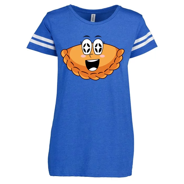 National Pierogi Day Smile Face Pierogi Gift Enza Ladies Jersey Football T-Shirt