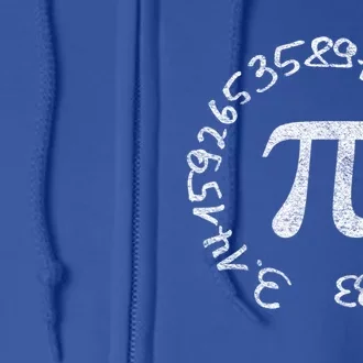 National Pi Day 3 14 Math Teacher Mathematics Stem Pie Gift Full Zip Hoodie