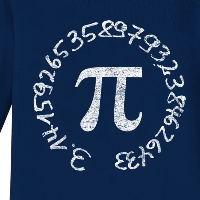 National Pi Day 3 14 Math Teacher Mathematics Stem Pie Gift Baby Long Sleeve Bodysuit