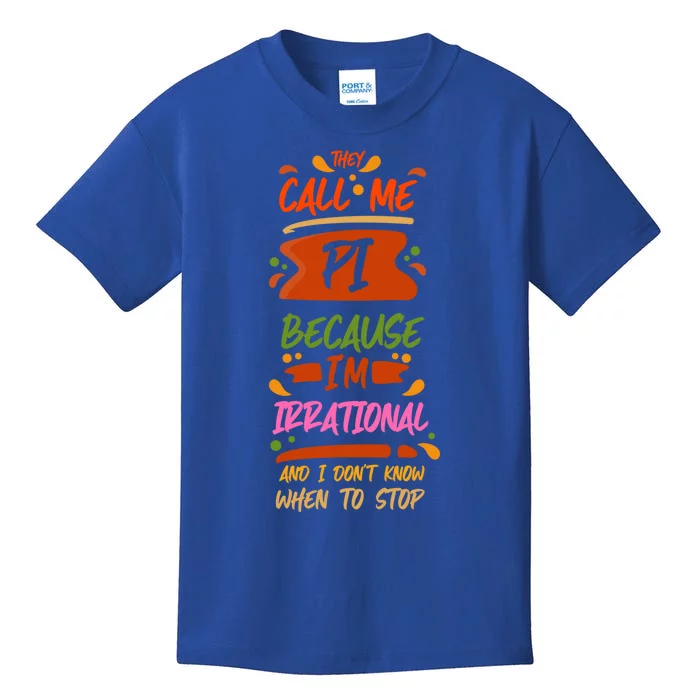 National Pi Day Irrational Math Teacher Symbol Geek Science Gift Kids T-Shirt