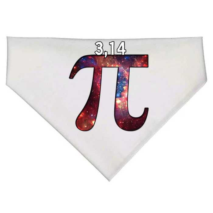 National Pi Day 3 14 Pi Symbol Math Science Gift Pi Space Gift USA-Made Doggie Bandana