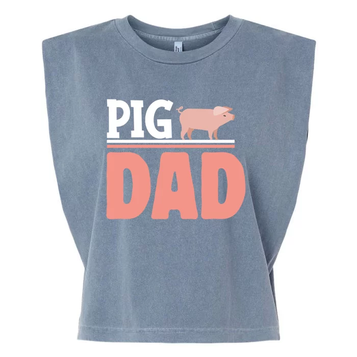 National Pig Day Pig Dad Gift Garment-Dyed Women's Muscle Tee