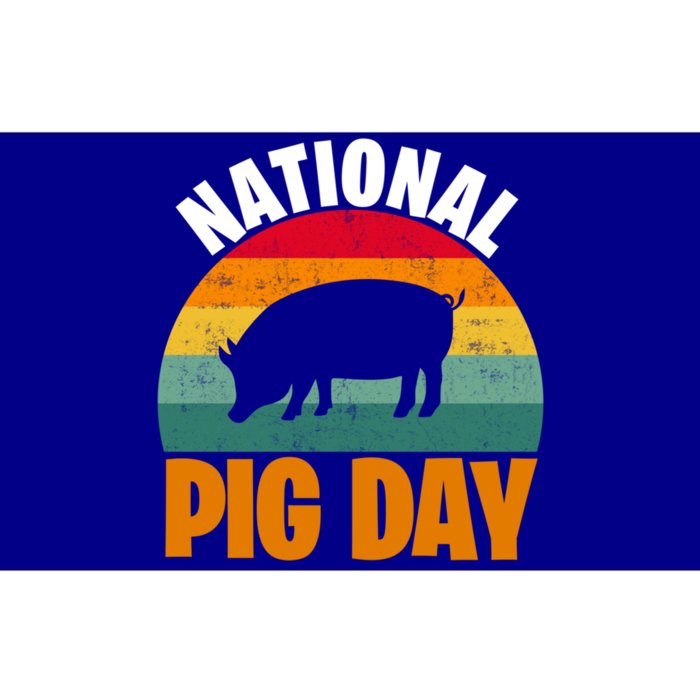 National Pig Day Sunset Gift Bumper Sticker