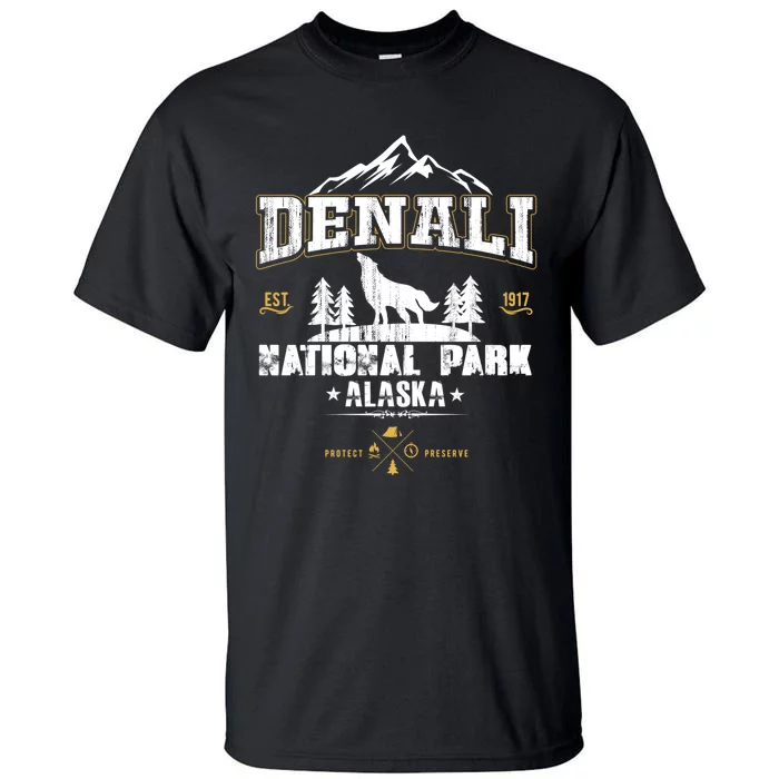 National Park Denali Alaska Tall T-Shirt