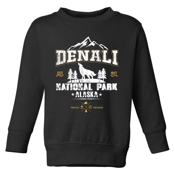 National Park Denali Alaska Toddler Sweatshirt