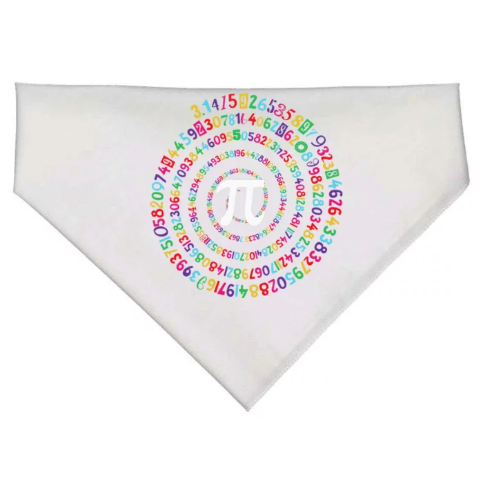 National Pi Day Colorful Math Teacher Lover USA-Made Doggie Bandana