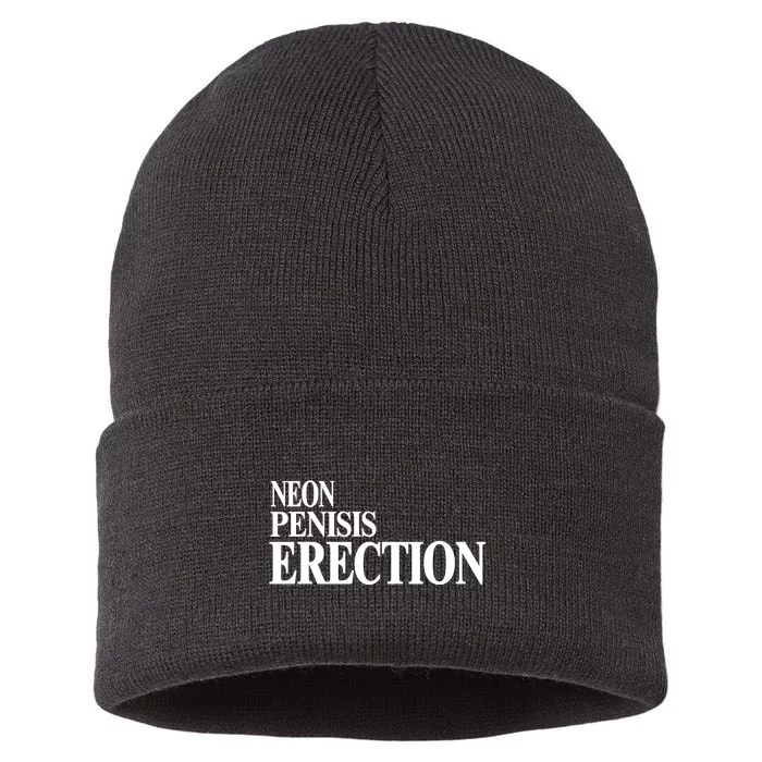 Neon Penisis Erection Sustainable Knit Beanie