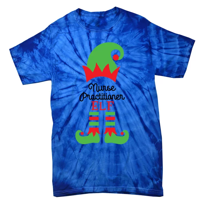 Nurse Practitioner Elf Nurse Costume Christmas 2020 Gift Tie-Dye T-Shirt