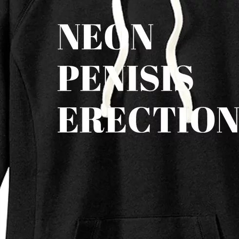 Neon Penisis Erection Women's Fleece Hoodie