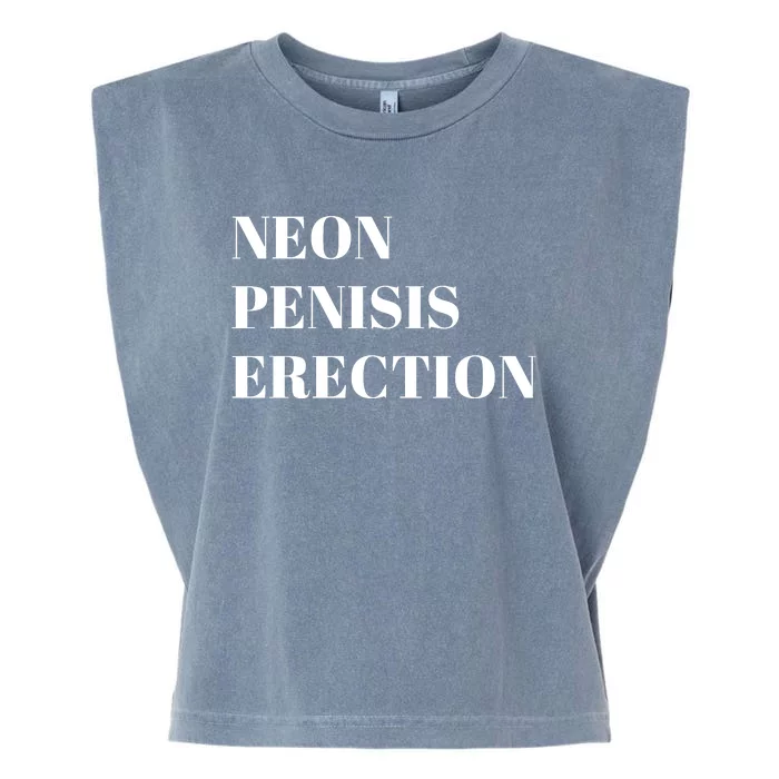 Neon Penisis Erection Garment-Dyed Women's Muscle Tee