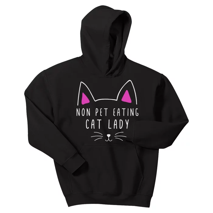 Non Pet Eating Cat Lady TheyRe Eating The Pets Kids Hoodie