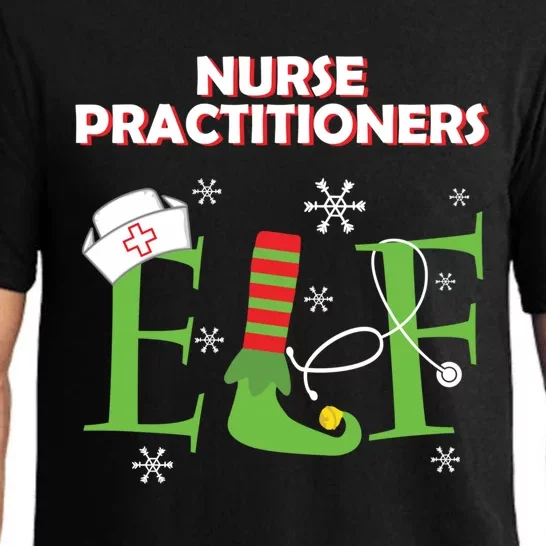 Nurse Practitioners Elf Christmas Matching Group Costume Cool Gift Pajama Set