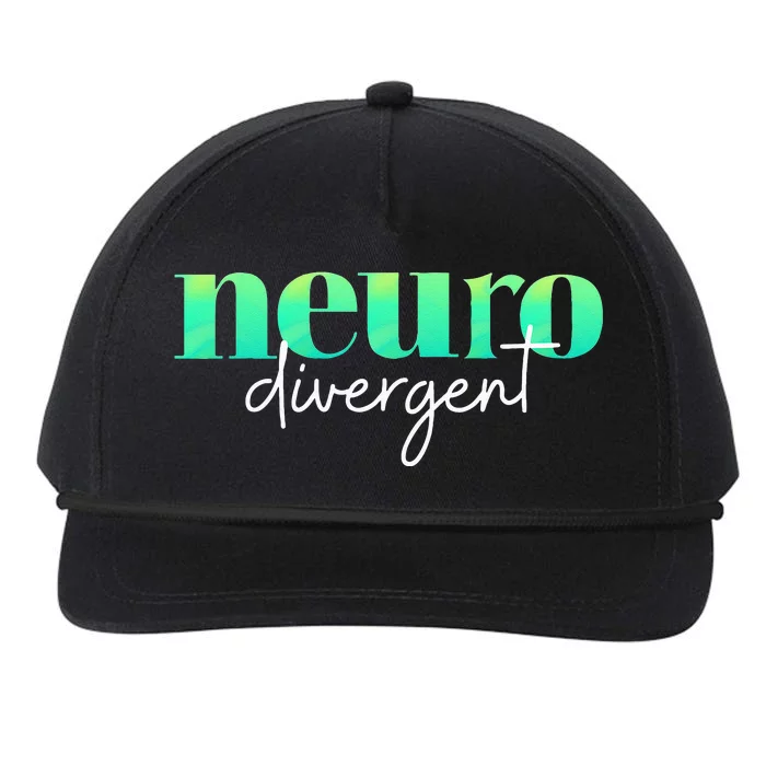 Neurodivergent Pride For Autism ADHD And ASD Awareness Snapback Five-Panel Rope Hat