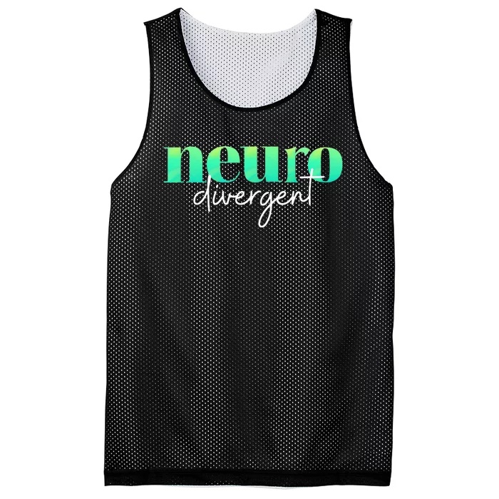 Neurodivergent Pride For Autism ADHD And ASD Awareness Mesh Reversible Basketball Jersey Tank