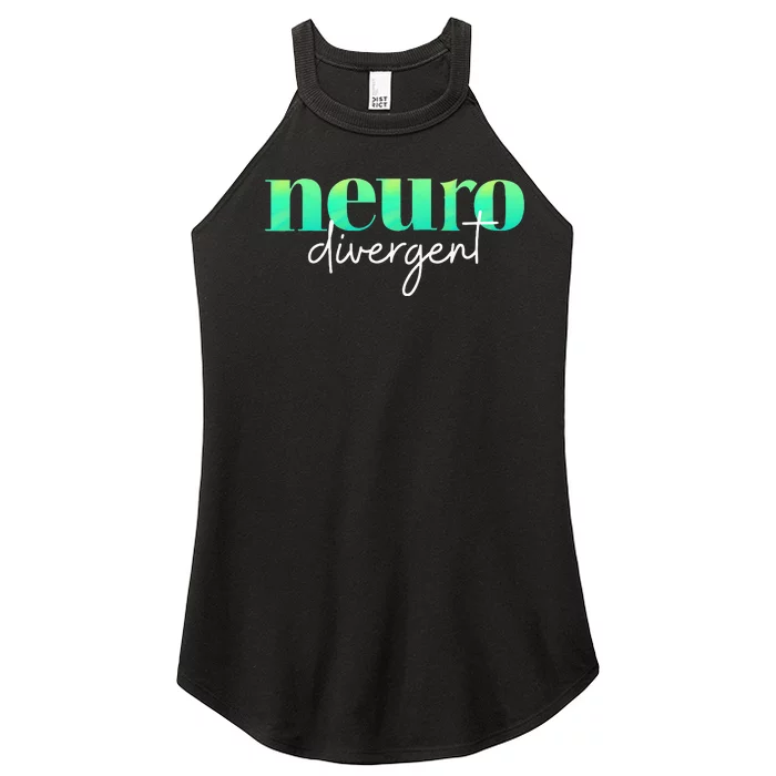 Neurodivergent Pride For Autism ADHD And ASD Awareness Women’s Perfect Tri Rocker Tank