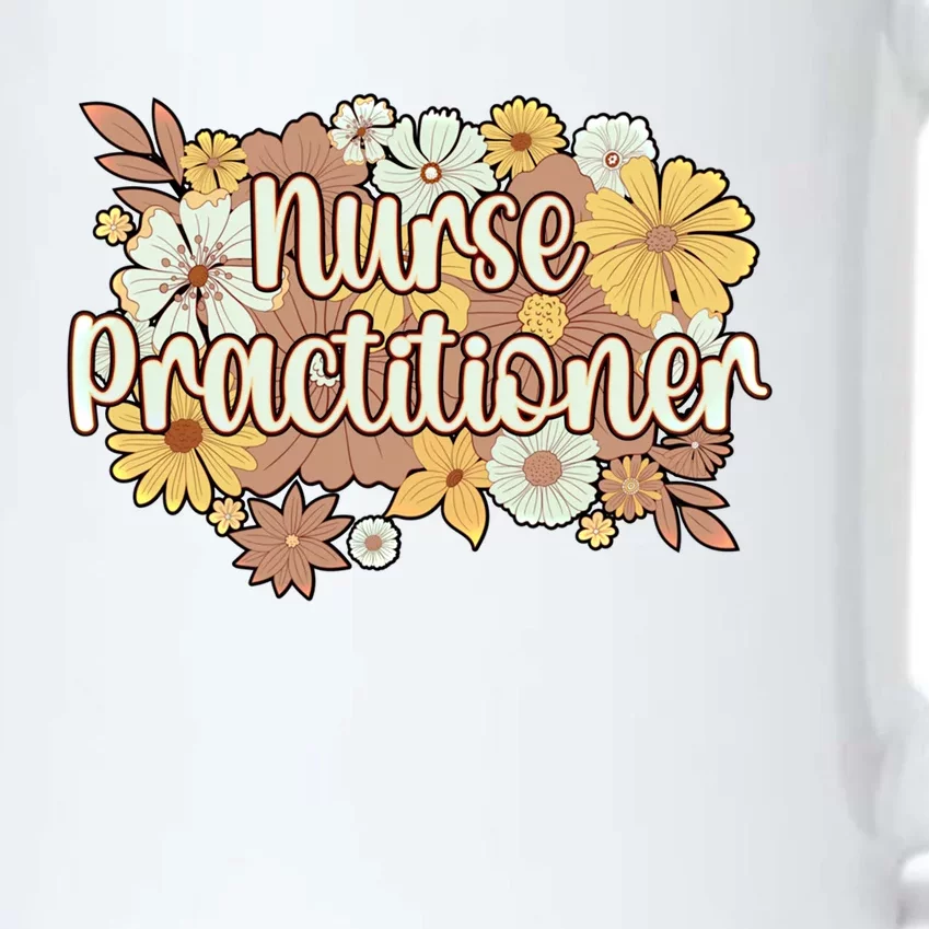 Nurse Practitioner Flowers Nursing Practitioner Gift Black Color Changing Mug