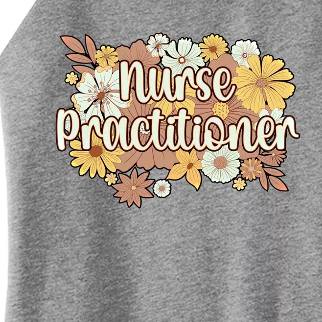 Nurse Practitioner Flowers Nursing Practitioner Gift Women’s Perfect Tri Rocker Tank