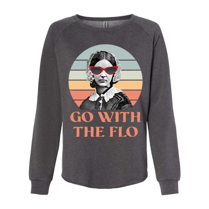 Nurse Practitioner Florence Go With The Flo Womens California Wash Sweatshirt