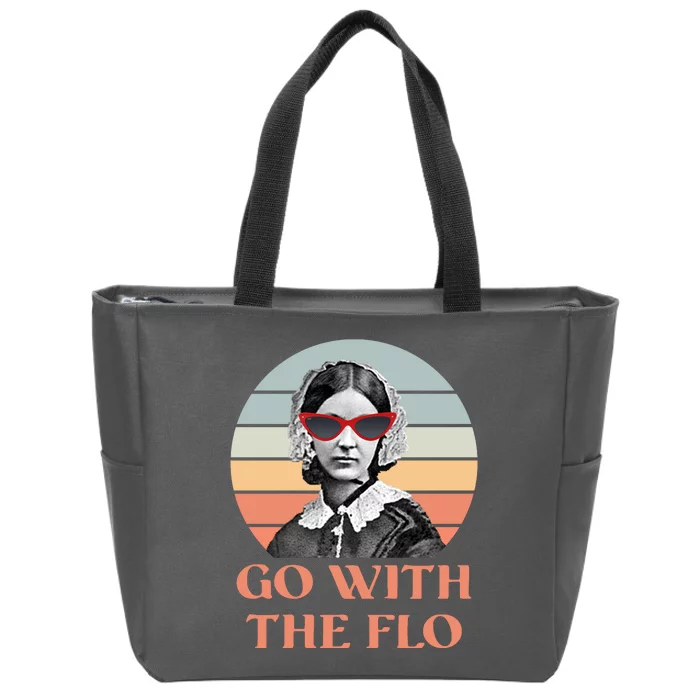 Nurse Practitioner Florence Go With The Flo Zip Tote Bag