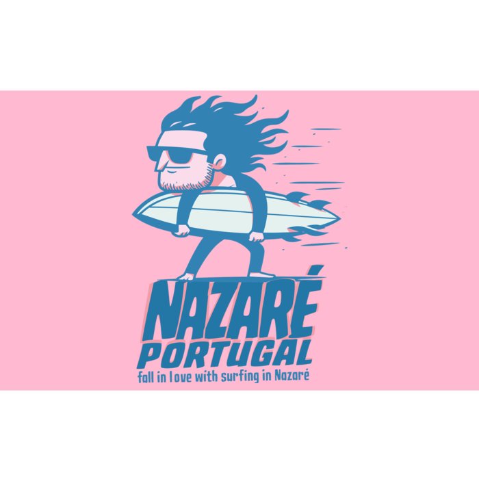 Nazaré Portugal Funny Surfer Bumper Sticker