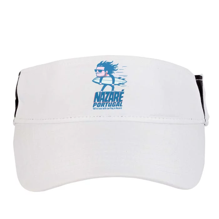 Nazaré Portugal Funny Surfer Adult Drive Performance Visor