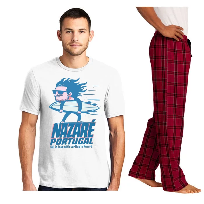 Nazaré Portugal Funny Surfer Pajama Set