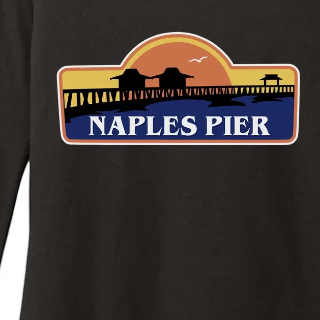 Naples Pier Florida Womens CVC Long Sleeve Shirt