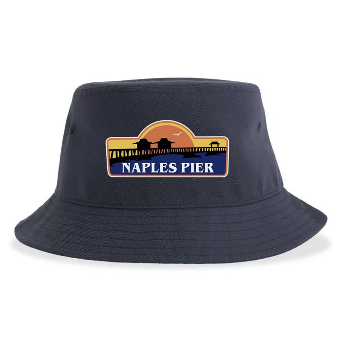 Naples Pier Florida Sustainable Bucket Hat