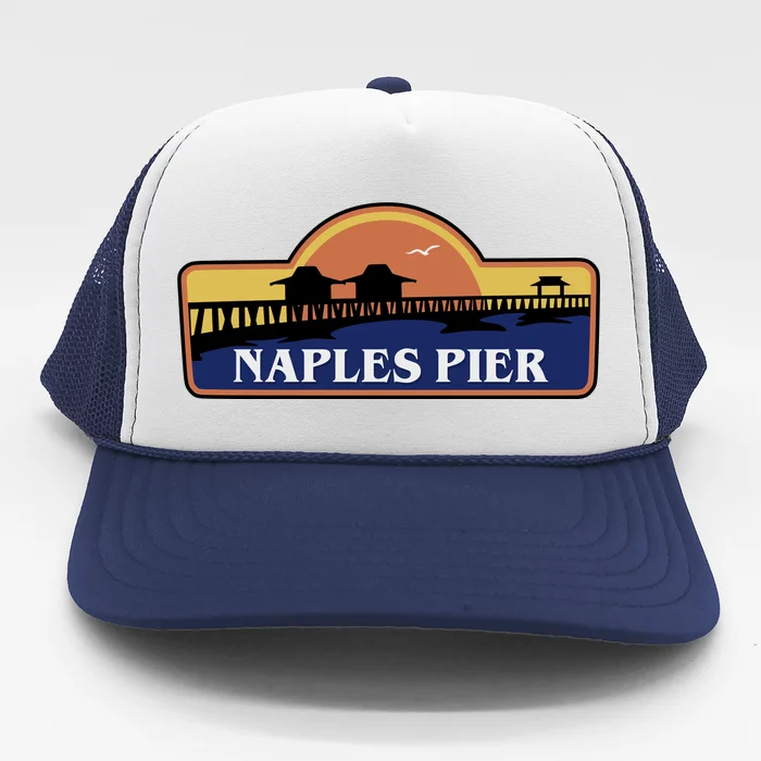 Naples Pier Florida Trucker Hat