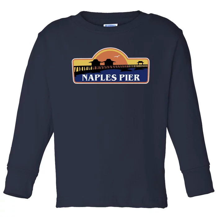 Naples Pier Florida Toddler Long Sleeve Shirt