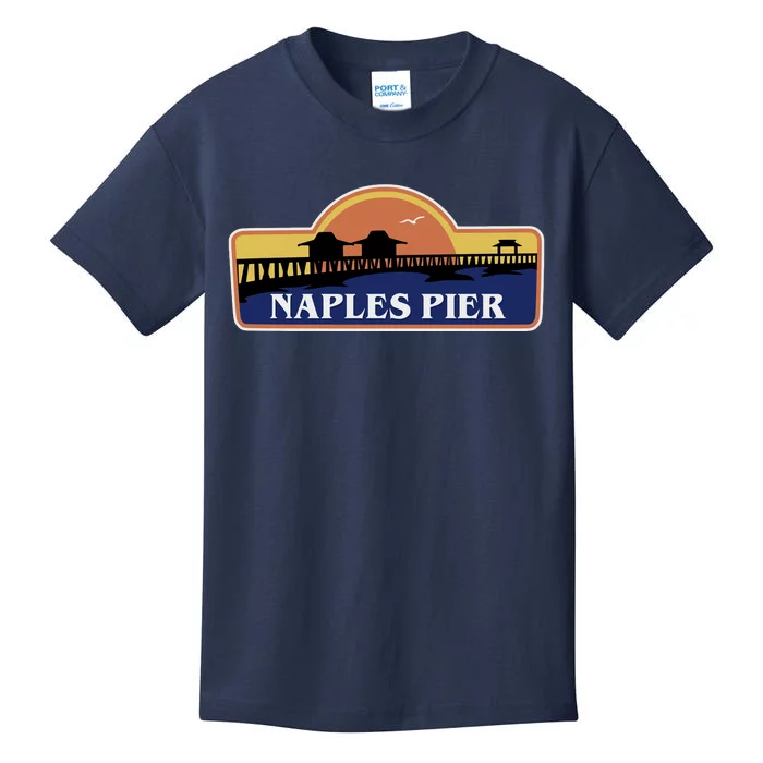 Naples Pier Florida Kids T-Shirt