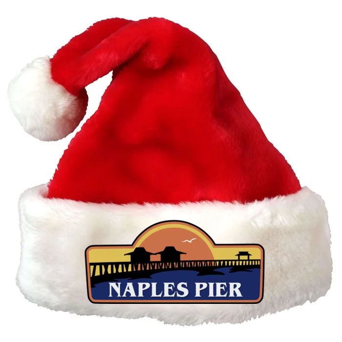 Naples Pier Florida Premium Christmas Santa Hat