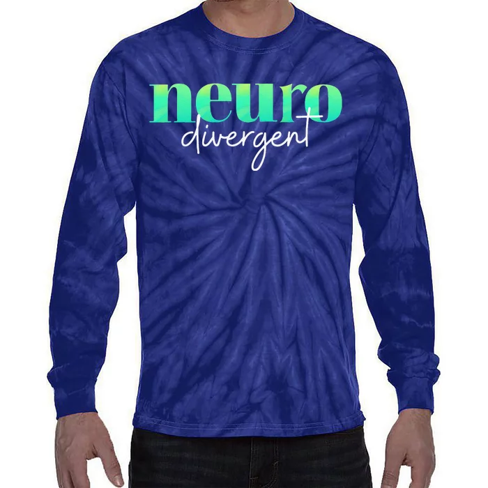 Neurodivergent Pride For Autism ADHD And ASD Awareness Tie-Dye Long Sleeve Shirt