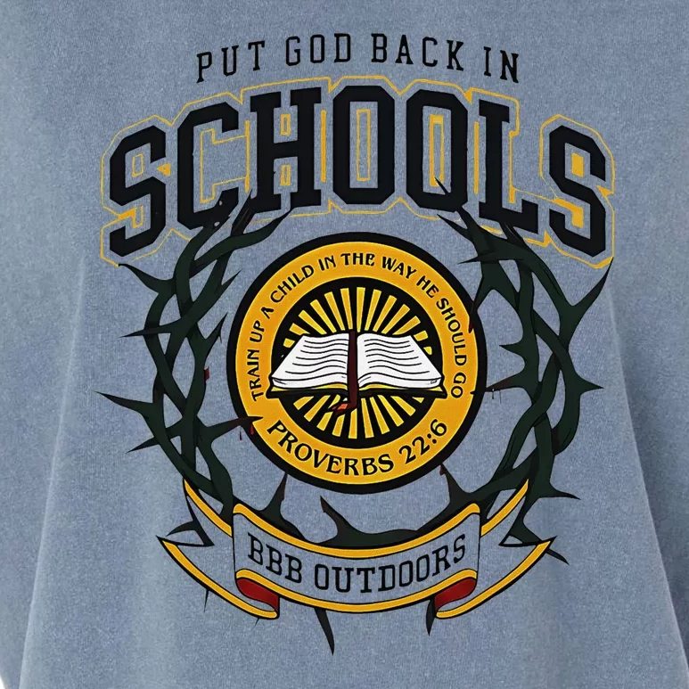 Nice Put God Back In Schools Bbb Outdoors Garment-Dyed Women's Muscle Tee