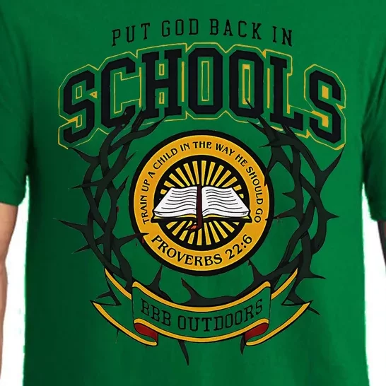 Nice Put God Back In Schools Bbb Outdoors Pajama Set