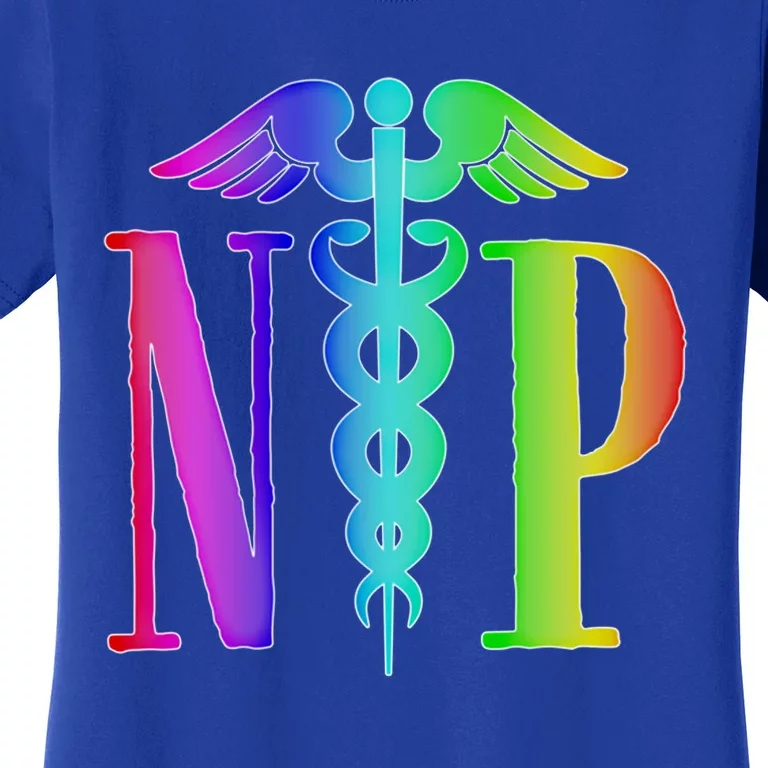 Nurse Practitioner Gift Caduceus Np Degree Proud Nursing Gift Women's T-Shirt