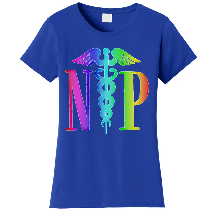 Nurse Practitioner Gift Caduceus Np Degree Proud Nursing Gift Women's T-Shirt