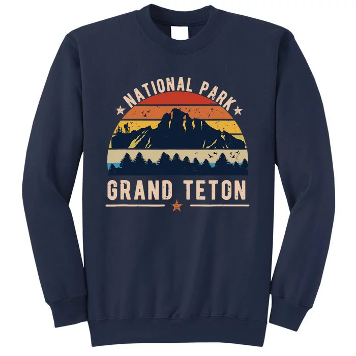 National Park Grand Teton Vintage Retro Souvenir Sweatshirt