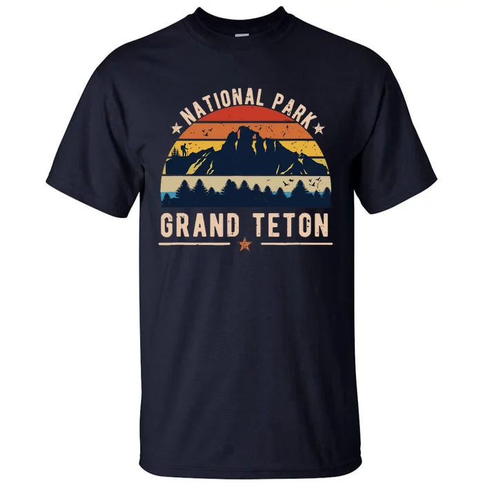 National Park Grand Teton Vintage Retro Souvenir Tall T-Shirt