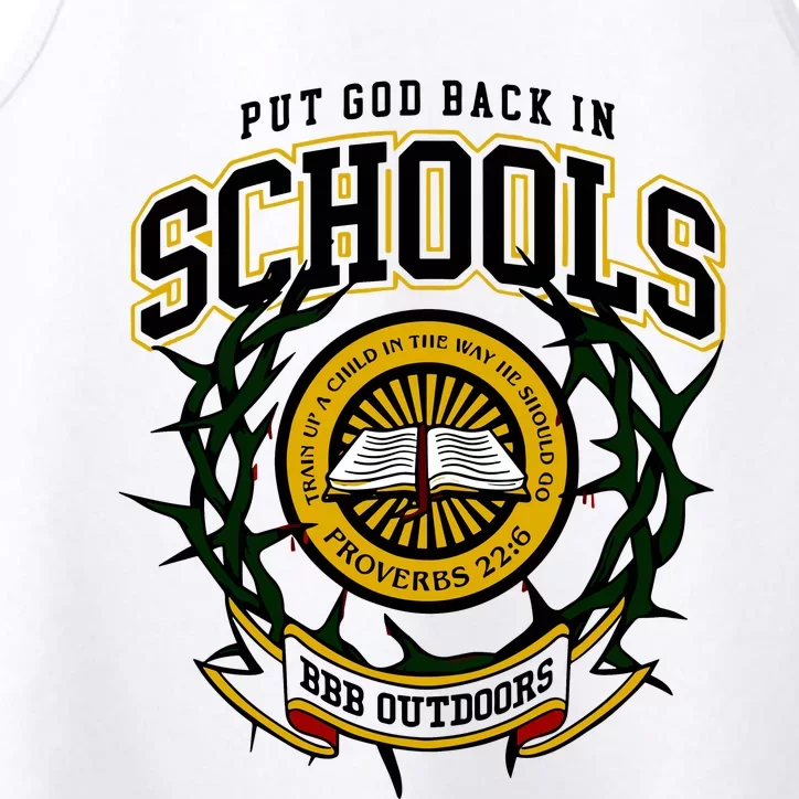 Nice Put God Back In Schools Bbb Outdoors Performance Tank