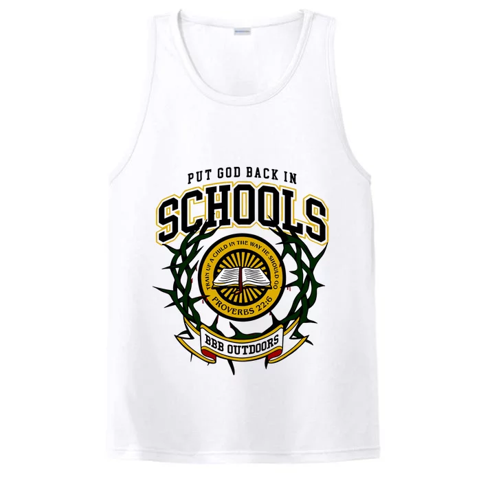 Nice Put God Back In Schools Bbb Outdoors Performance Tank