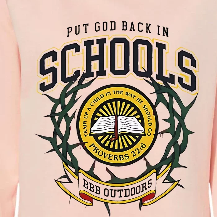 Nice Put God Back In Schools Bbb Outdoors Womens California Wash Sweatshirt