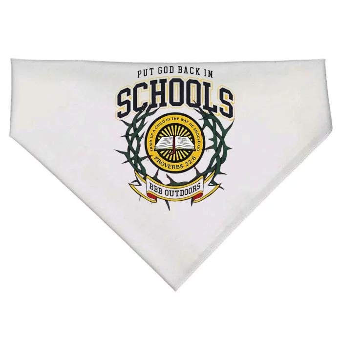 Nice Put God Back In Schools Bbb Outdoors USA-Made Doggie Bandana