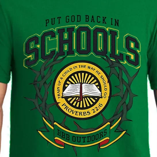 Nice Put God Back In Schools Bbb Outdoors Pajama Set